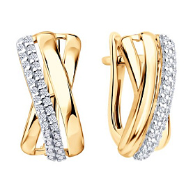 Серьги SOKOLOV - Серебро 925, Фианит (арт. 93022553)