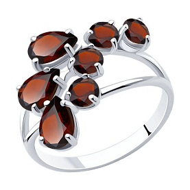 Кольцо SOKOLOV - Серебро 925, Гранат (арт. 92010014)