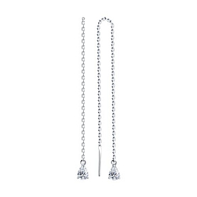 Серьги SOKOLOV - Серебро 925, Swarovski (арт. 94026023)