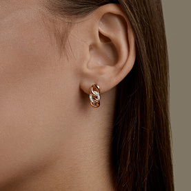 Серьги SOKOLOV - Золото 585, Фианит (арт. 0200896)