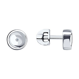 Серьги SOKOLOV - Серебро 925, Бриллиант (арт. 87020067)