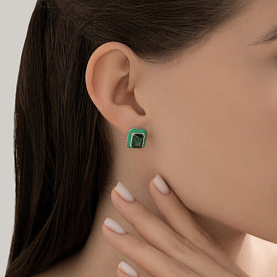 Серьги SOKOLOV - Серебро 925, Фианит, Эмаль (арт. 94027100)