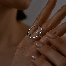 Кольцо SOKOLOV - Серебро 925, Фианит (арт. 94013795)