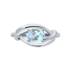 Кольцо Diamant - Серебро 925, Топаз (арт. 94-310-00186-1)