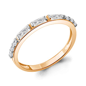 Кольцо Аквамарин - Серебро 925, Фианит (арт. 67794А.6)