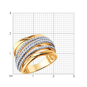 Кольцо SOKOLOV - Серебро 925, Фианит (арт. 93011193)