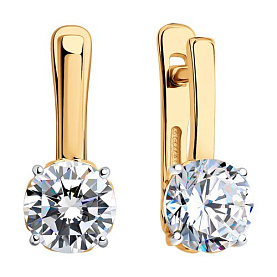 Серьги SOKOLOV - Серебро 925, Фианит (арт. 93022374)