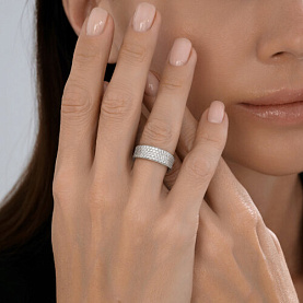 Кольцо SOKOLOV - Серебро 925, Фианит (арт. 94014465)