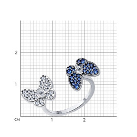 Кольцо SOKOLOV - Серебро 925, Фианит (арт. 94013813)