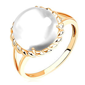 Кольцо KRASNOE - Серебро 925, Горный хрусталь (арт. 1320525089)