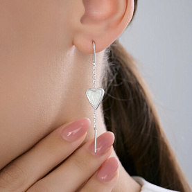 Серьги Diamant - Серебро 925, Эмаль (арт. 94-123-00089-1)