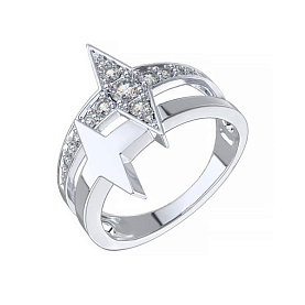 Кольцо POKROVSKY - Серебро 925, Фианит (арт. 1101650-00775)