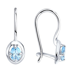 Серьги Diamant - Серебро 925, Фианит (арт. 94-120-02236-1)