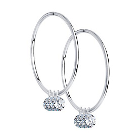 Серьги SOKOLOV - Серебро 925, Фианит (арт. 94024469)