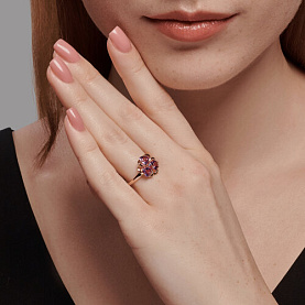 Кольцо SOKOLOV - Серебро 925, Аметист (арт. 92014396)