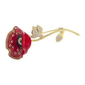 Брошь Мастер Клио - Серебро 925, Фианит, Шпинель, Эмаль (арт. 17В158090)