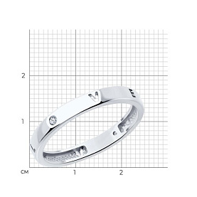 Кольцо SOKOLOV - Серебро 925, Фианит (арт. 94013851)