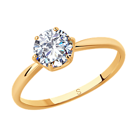 Кольцо SOKOLOV - Серебро 925, Фианит (арт. 93010805)