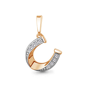 Подвеска Аквамарин - Серебро 925, Фианит (арт. 24741А.6)