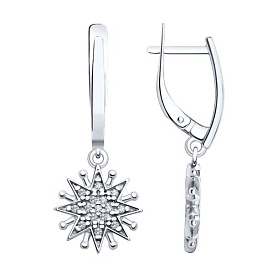 Серьги Diamant - Серебро 925, Фианит (арт. 94-121-02109-1)