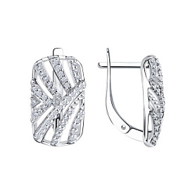 Серьги Diamant - Серебро 925, Фианит (арт. 94-120-00785-2)