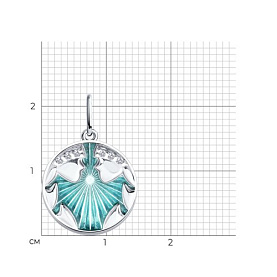 Подвеска Diamant - Серебро 925, Фианит, Эмаль (арт. 94-130-02364-1)