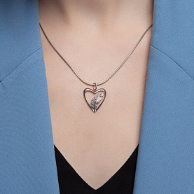 Подвеска SOKOLOV - Серебро 925, Фианит (арт. 94033184)