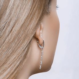 Серьги SOKOLOV - Серебро 925, Фианит (арт. 94022011)