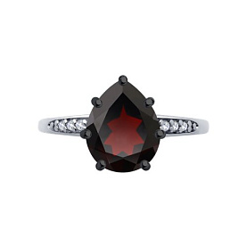 Кольцо Diamant - Серебро 925, Гранат, Фианит (арт. 94-310-02059-2)