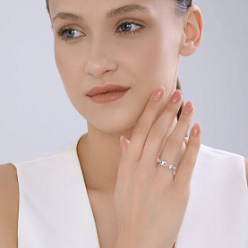 Кольцо SOKOLOV - Серебро 925, Фианит (арт. 94014671)