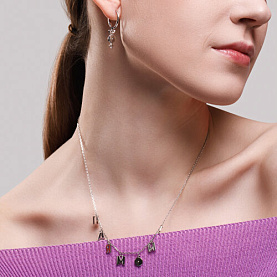 Серьги SOKOLOV - Серебро 925, Фианит (арт. 94024453)