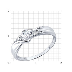 Кольцо Diamant - Серебро 925, Фианит (арт. 94-110-00030-1)