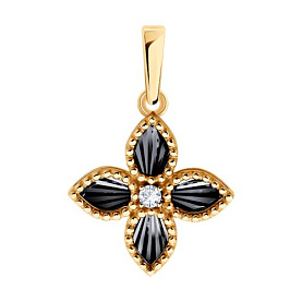 Подвеска Diamant - Золото 585, Фианит (арт. 51-130-02984-1)