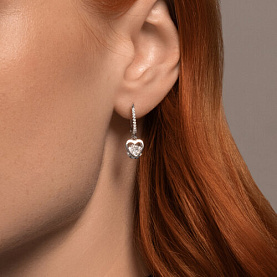 Серьги SOKOLOV - Серебро 925, Фианит (арт. 94026265-91)