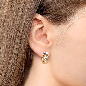 Серьги Аквамарин - Серебро 925 (арт. 33629.6)