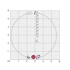 Браслет SOKOLOV - Серебро 925, Аметист, Горный хрусталь, Топаз (арт. 92050190)