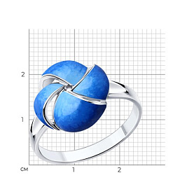 Кольцо Diamant - Серебро 925, Эмаль (арт. 94-110-01657-1)