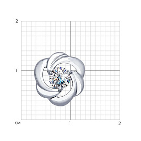 Подвеска SOKOLOV - Серебро 925, Фианит (арт. 94031941)