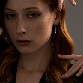 Серьги SOKOLOV - Серебро 925, Фианит (арт. 94025760)