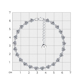 Браслет SOKOLOV - Серебро 925, Фианит (арт. 89050005)