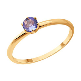 Кольцо SOKOLOV - Серебро 925, Танзанит (арт. 92012182)