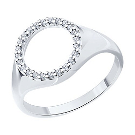 Кольцо SOKOLOV - Серебро 925, Фианит (арт. 94013773)