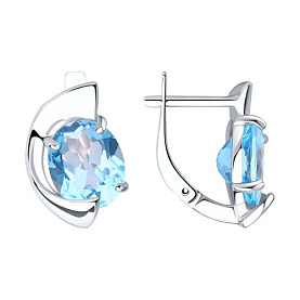 Серьги SOKOLOV - Серебро 925, Топаз (арт. 92022332)