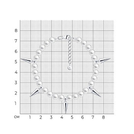 Браслет SOKOLOV - Серебро 925, Жемчуг имитация (арт. 94051635)
