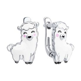 Серьги SOKOLOV - Серебро 925, Эмаль (арт. 94027106)