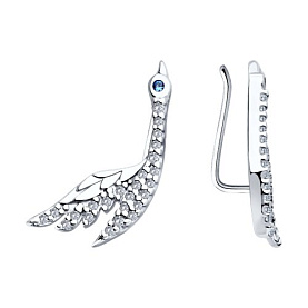 Серьги SOKOLOV - Серебро 925, Фианит (арт. 94026450)