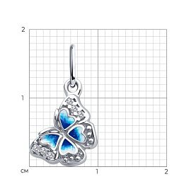 Подвеска SOKOLOV - Серебро 925, Фианит, Эмаль (арт. 94033280)