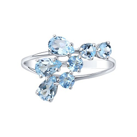 Кольцо SOKOLOV - Серебро 925, Топаз (арт. 92010008)