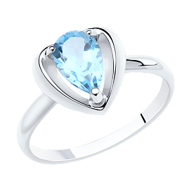 Кольцо Diamant - Серебро 925, Топаз (арт. 94-310-00761-1)