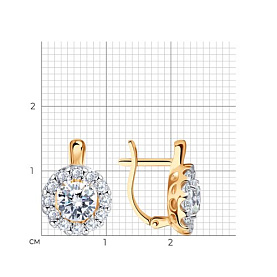 Серьги SOKOLOV - Серебро 925, Фианит (арт. 93022272)